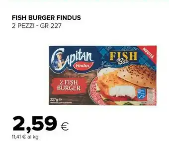 Tigre Findus Fish Burger Capitan 227 G(ml) offerta