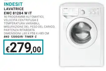 INDESIT LAVATRICE EWC 81284 W IT