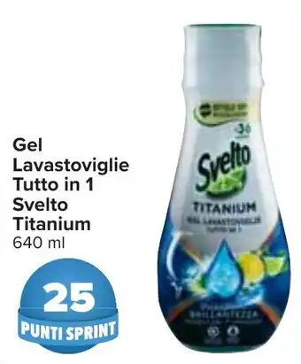 Carrefour Gel Lavastoviglie Tutto in 1 Svelto Titanium 640 ml offerta