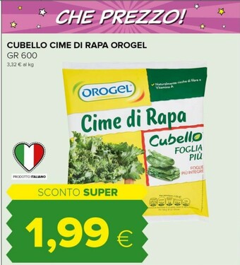 Tigre Orogel Cubello Cime Di Rapa offerta
