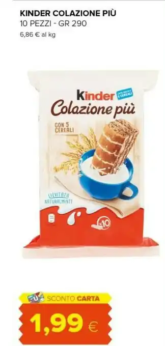 Tigre Ferrero Kinder Colazione Più 290 G(ml) offerta