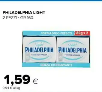 Tigre Mondelez Philadelphia Light 160 G(ml) offerta
