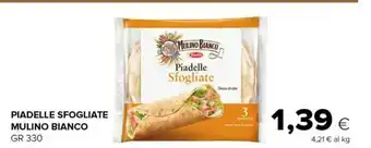 Tigre Mulino Bianco Mulino Bianco - Piadelle Sfogliate 330 g(ml) offerta