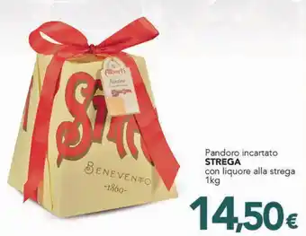 Pandoro incartato STREGA con liquore alla strega 1kg