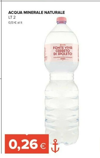 Tigre Consilia Acqua Minerale Naturale offerta