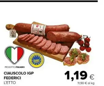 Federici Ciauscolo Igp