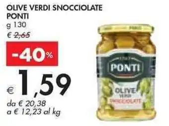 Bennet OLIVE VERDI SNOCCIOLATE PONTI g 130 offerta