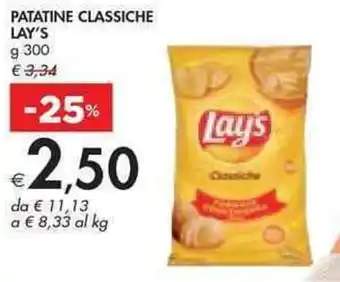 Bennet PATATINE CLASSICHE LAY'S g 300 offerta