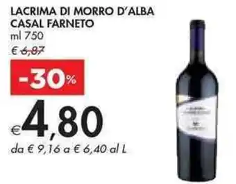 LACRIMA DI MORRO D'ALBA CASAL FARNETO ml 750
