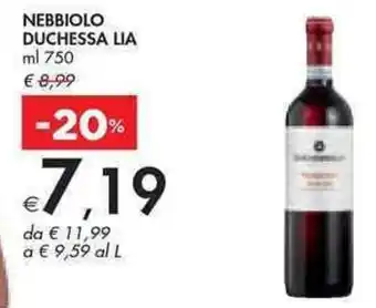 NEBBIOLO DUCHESSA LIA ml 750