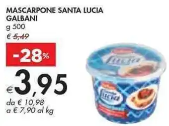 Bennet MASCARPONE SANTA LUCIA GALBANI g 500 offerta