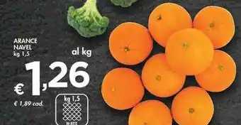 Bennet ARANCE NAVEL kg 1,5 offerta