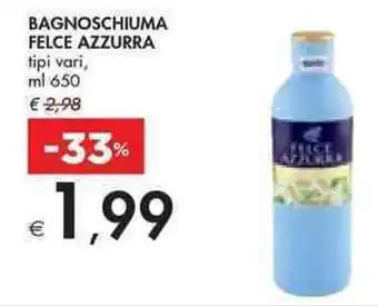 Bennet BAGNOSCHIUMA FELCE AZZURRA tipi vari, ml 650 offerta