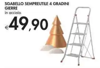 Bennet SGABELLO SEMPREUTILE 4 GRADINI GIERRE in acciaio offerta