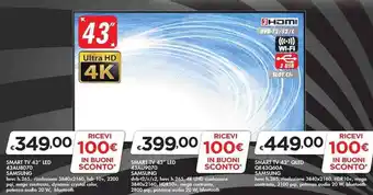 Bennet SMART TV 43" LED 43AU8070 offerta