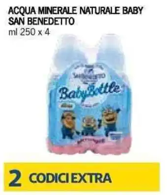 Bennet ACQUA MINERALE NATURALE BABY SAN BENEDETTO ml 250 x 4 offerta