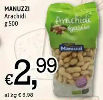Famila MANUZZI Arachidi g 500 offerta