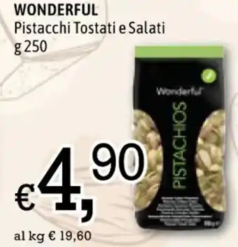 Famila WONDERFUL Pistacchi Tostati e Salati g 250 offerta