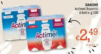 Famila DANONE Actimel Assortiti 6 bott x g 100 offerta