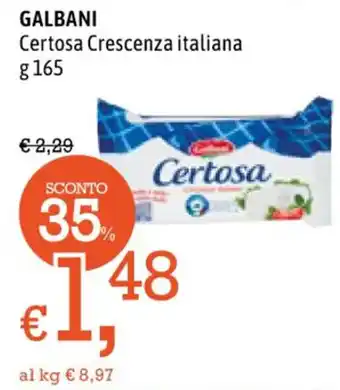 Famila GALBANI Certosa Crescenza italiana g 165 offerta