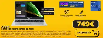 Euronics ACER NOTEBOOK ASPIRE 5 (A515-56-79F6) offerta