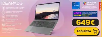Euronics Lenovo IDEAPAD 3 offerta