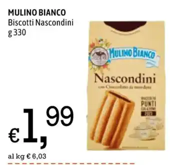 Famila MULINO BIANCO Biscotti Nascondini g 330 offerta