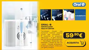 Euronics ORAL-B IDROPULSORE HEALTH CENTER offerta