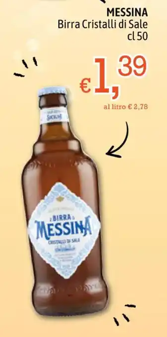 Famila MESSINA Birra Cristalli di Sale cl 50 offerta