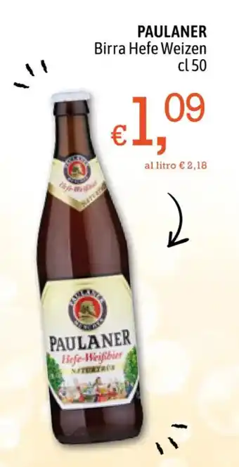 Famila PAULANER Birra Hefe Weizen cl 50 offerta