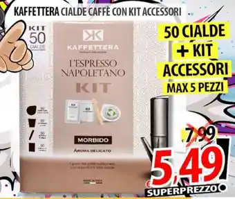 Il Genio Supermercato KAFFETTERA CIALDE CAFFÈ CON KIT ACCESSORI offerta