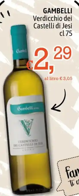 GAMBELLI Verdicchio dei Castelli di Jesi cl 75