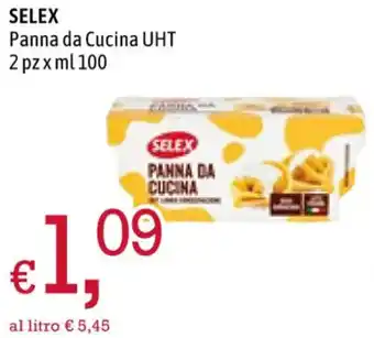 Famila SELEX PANNA DA CUCINA UHT ml 100 offerta
