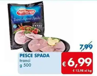 MD Discount PESCE SPADA tranci g 500 offerta