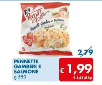 MD Discount PENNETTE GAMBERI E SALMONE g 550 offerta