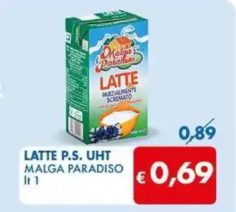 MD Discount LATTE P.S. UHT MALGA PARADISO lt 1 offerta