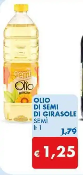 OLIO DI SEMI DI GIRASOLE SEMÌ lt 1