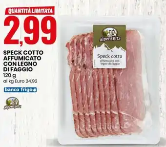 Eurospin SPECK COTTO AFFUMICATO CON LEGNO DI FAGGIO 120 g offerta