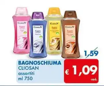 MD Discount BAGNOSCHIUMA CLIOSAN assortiti ml 750 offerta