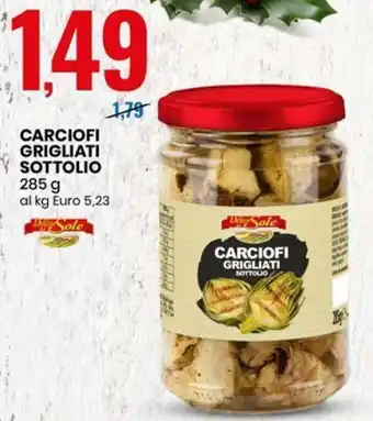 Eurospin CARCIOFI GRIGLIATI SOTTOLIO 285 g offerta