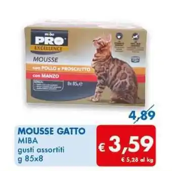 MD Discount MOUSSE GATTO MIBA gusti assortiti g 85x8 offerta