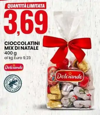 Eurospin CIOCCOLATINI MIX DI NATALE 400 g offerta