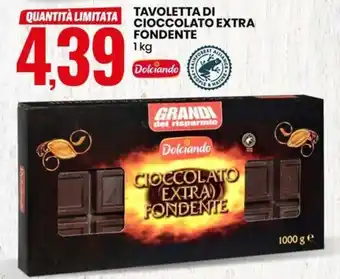 Eurospin TAVOLETTA DI CIOCCOLATO EXTRA FONDENTE 1 kg offerta