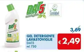 MD Discount GEL DETERGENTE LAVASTOVIGLIE DAT5 ml 750 offerta