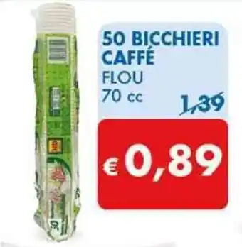 MD Discount 50 BICCHIERI CAFFÉ FLOU 70 cc offerta