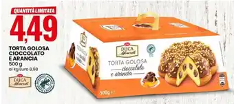 Eurospin TORTA GOLOSA CIOCCOLATO E ARANCIA 500 g offerta