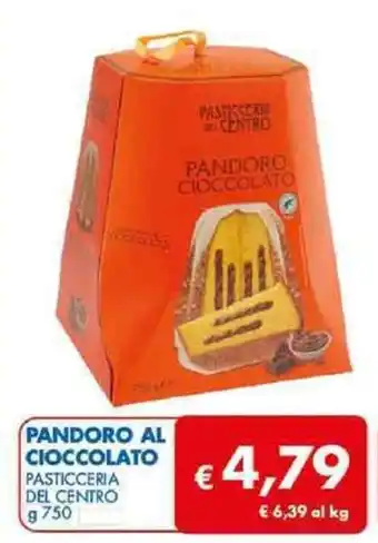 MD Discount PANDORO AL CIOCCOLATO PASTICCERIA DEL CENTRO g 750 offerta
