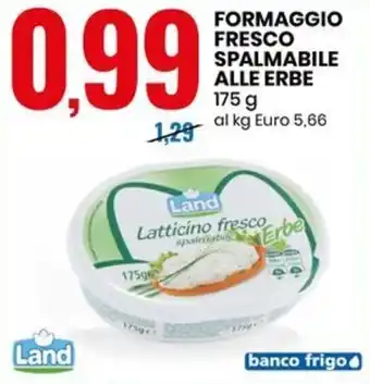 Eurospin FORMAGGIO FRESCO SPALMABILE ALLE ERBE 175 g offerta
