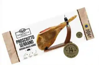 MD Discount PROSCIUTTO SERRANO riserva razza Duroc con coltello e porta prosciutto offerta