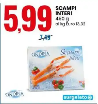 SCAMPI INTERI 450 g